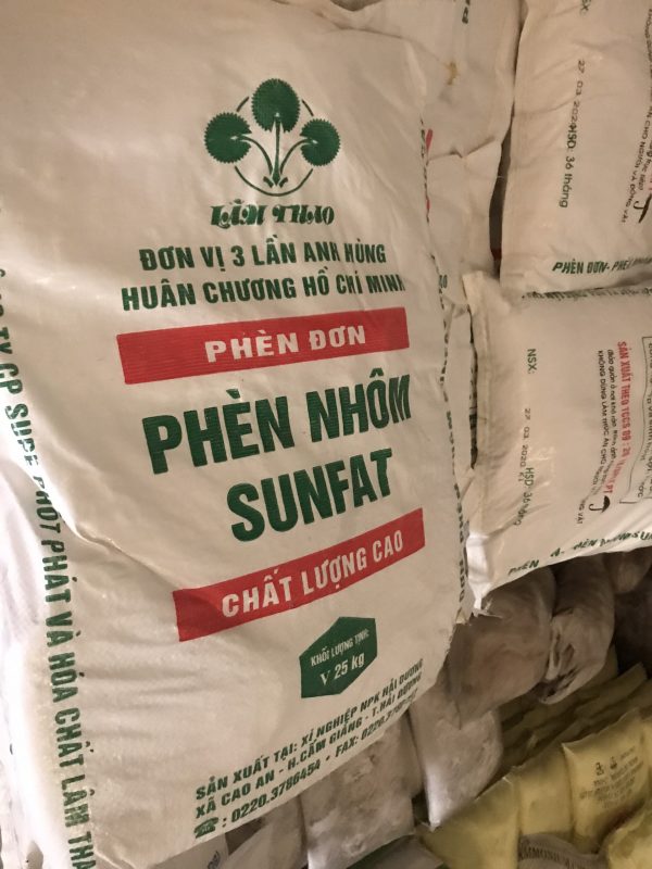 PHÈN ĐƠN – PHÈN NHÔM SUNFAT ( AL2(SO4)3 .18 H2O)