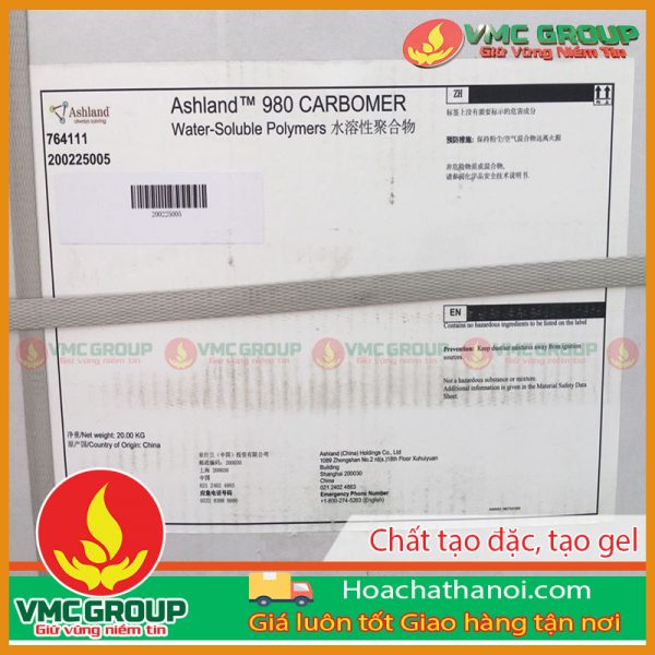 CARBOMER 940 chất tạo đặc/ tạo gel dùng trong mỹ phẩm